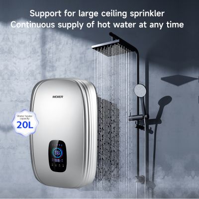 220V 230V पूरे घर के लिए उच्च दक्षता वाला स्थिर तापमान वाला बड़ा प्रवाह वाला शावर वॉटर हीटर